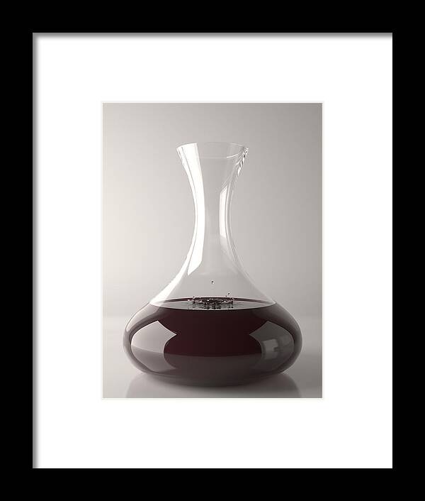 Alcohol Framed Print featuring the photograph Decanter by Adiabatic