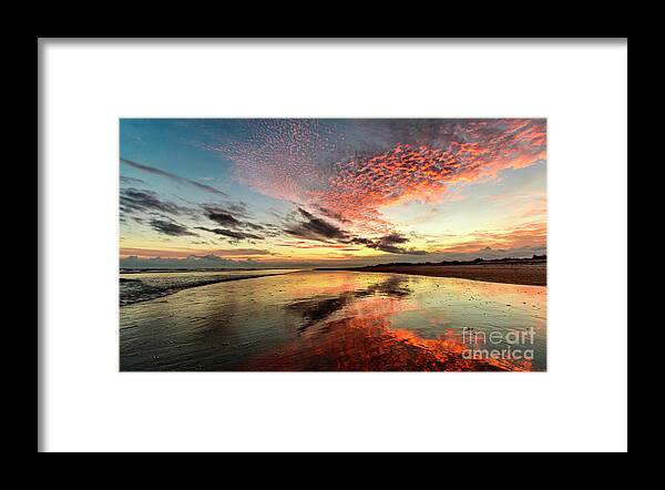 Sunset Framed Print featuring the photograph December Reflections by DJA Images
