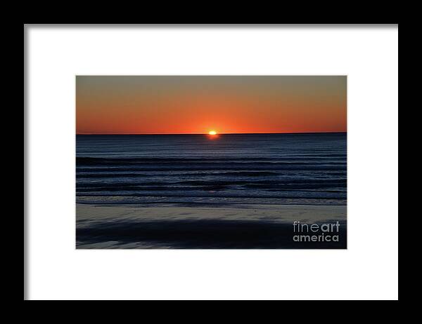 Denise Bruchman Photography Framed Print featuring the photograph Deep Orange Sunset by Denise Bruchman