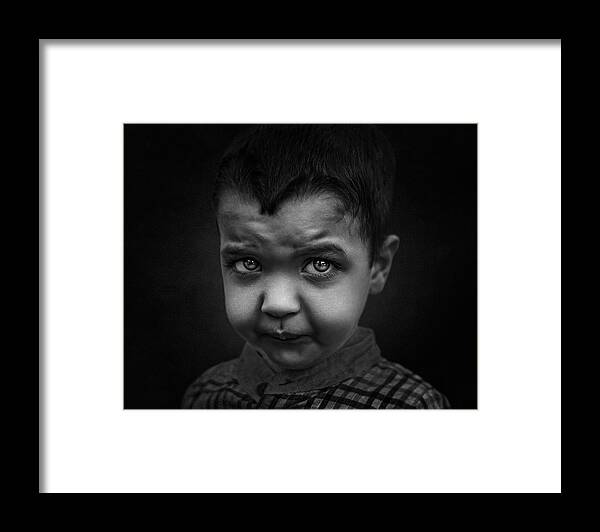Feeling Framed Print featuring the photograph Deep Sad by Omar Alhussein