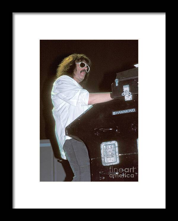 Deep Purple Framed Print featuring the photograph Deep Purple Jon Lord by Concert Photos