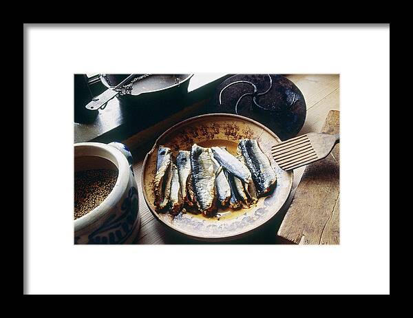 Estock Framed Print featuring the digital art Denmark, Bornholm, Gudhjem, Scandinavia, Baltic Sea, Melstedgard Farm, Agricultural Museum. Traditional Way To Cook Herrings By Steam by Susy Mezzanotte