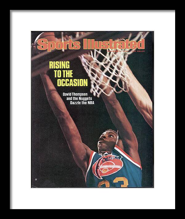 Chicago Bulls Framed Print featuring the photograph Denver Nuggets David Thompson Sports Illustrated Cover by Sports Illustrated