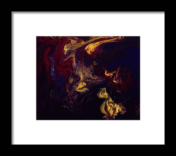Fluid Framed Print featuring the painting Depths of the Soul by Jennifer Walsh
