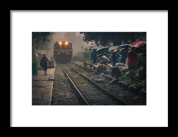Railway Framed Print featuring the photograph Des Trains Pas Comme Les Autres by Antnio Carreira
