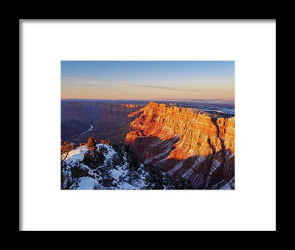 American Southwest Framed Print featuring the photograph Desert View at Sunset by Todd Bannor