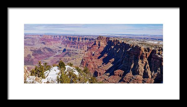 American Southwest Framed Print featuring the photograph Desert View Panorama by Todd Bannor
