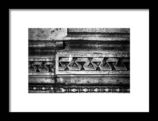 Art Framed Print featuring the photograph Detail Of Stonework Patterns On The by Tracy Packer Photography