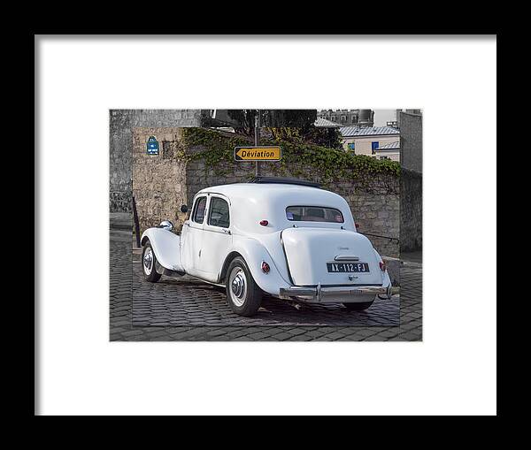 Citroën Framed Print featuring the photograph Deviated Citroen by Jessica Levant