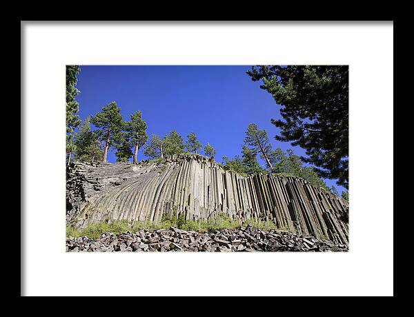 Devils Postpile Framed Print featuring the photograph Devils Postpile by Donna Kennedy