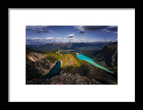 Banff Framed Print featuring the photograph Devil's Thumb Peak by Yongnan Li ?????
