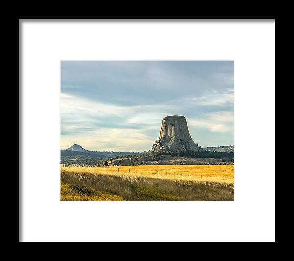 Devils Tower Framed Print featuring the photograph Devils Tower by Kevin Schwalbe