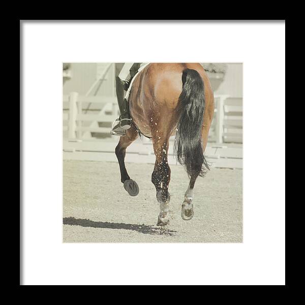 Arena Framed Print featuring the photograph Diagonal Crossing by Dressage Design