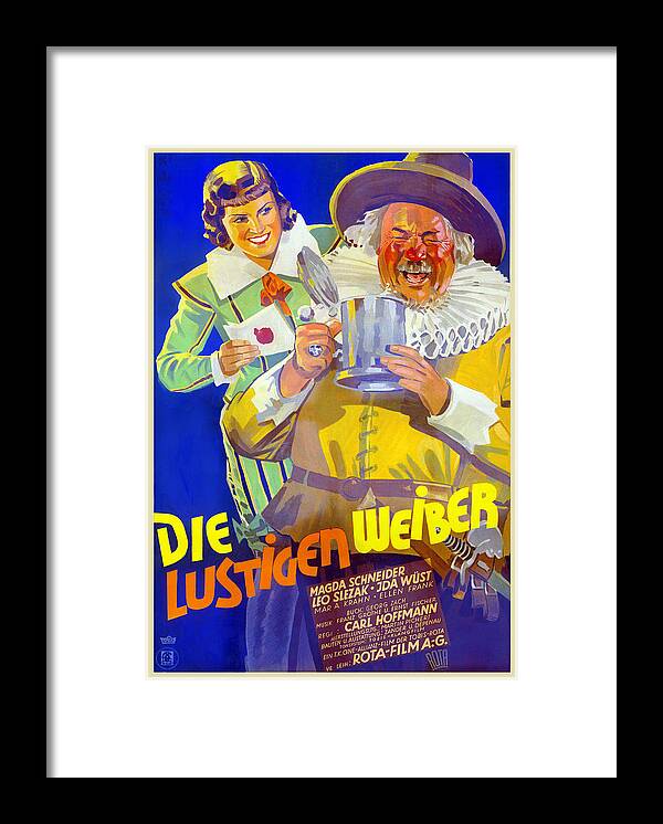 Knight Framed Print featuring the painting Die Lustigen Weiber by Unknown