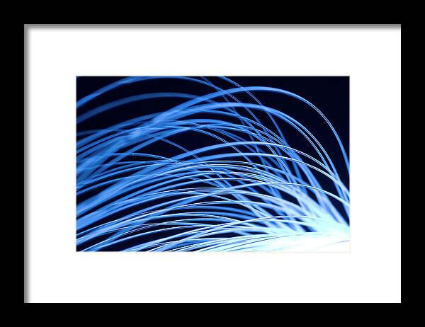 Art Framed Print featuring the photograph Digital Data Flow by Ramberg