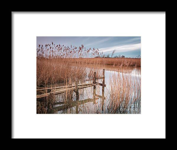 Utvalinge Framed Print featuring the photograph Dilapitated old jetty by Sophie McAulay