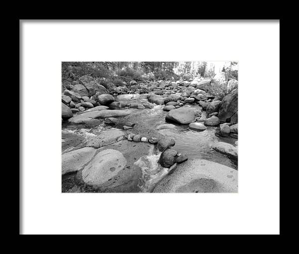 Creek Framed Print featuring the photograph Dinkey Creek Rocks 3 by Eric Forster