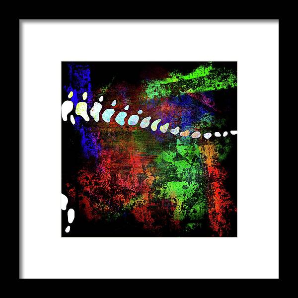 Dino Bones T-rex Series 3 Framed Print featuring the mixed media Dino Bones T-rex Series 3 by Lightboxjournal