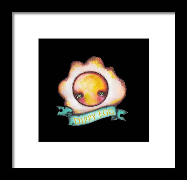 Breakfast Framed Print featuring the painting Dippy Egg by Abril Andrade
