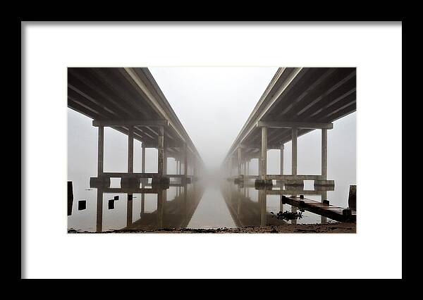 Bridge Framed Print featuring the photograph Disappearing Bridge by Jerry Connally