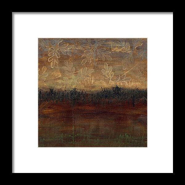 Public Limited Edition Framed Print featuring the painting Distant Forest Iv by Megan Meagher