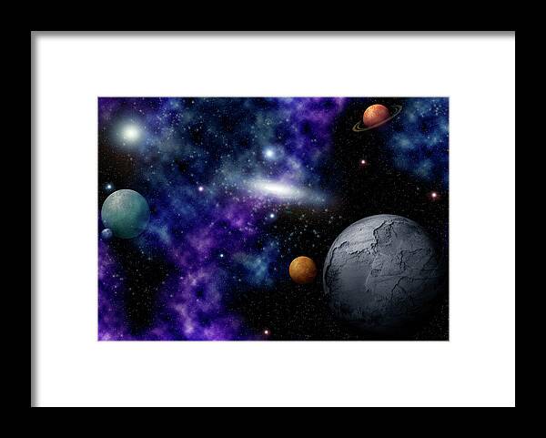 Comet Framed Print featuring the photograph Distant Space by Grindley78