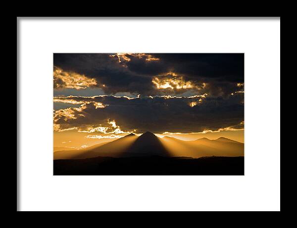Longs Framed Print featuring the photograph Divine Longs Peak by Chance Kafka