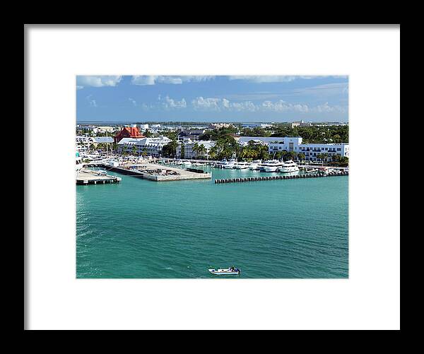 Water's Edge Framed Print featuring the photograph Docking At Key West Florida by Visionsbyatlee