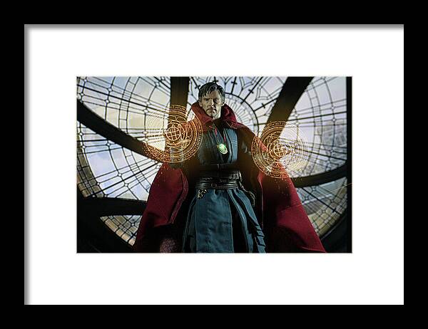 Doctor Strange Framed Print featuring the digital art Doctor Strange by Jeremy Guerin