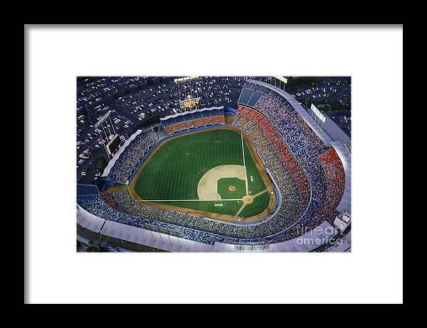 Viewpoint Framed Print featuring the photograph Dodger Stadium by Getty Images
