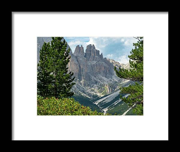 Trekking Framed Print featuring the photograph Dolomites, Italy by Leslie Struxness