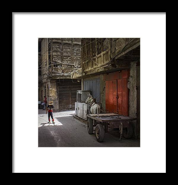  Framed Print featuring the photograph Donkey Exclamation by Amer Jassim