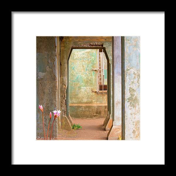Old Military Structures Framed Print featuring the photograph Doors of Time by Jessica Levant