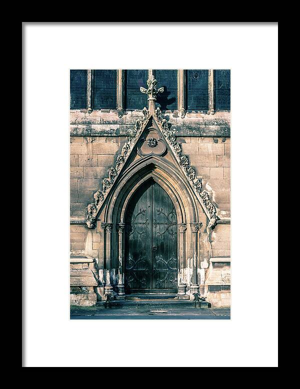 Anglican Framed Print featuring the photograph Doors to Doncaster Minster by Scott Lyons