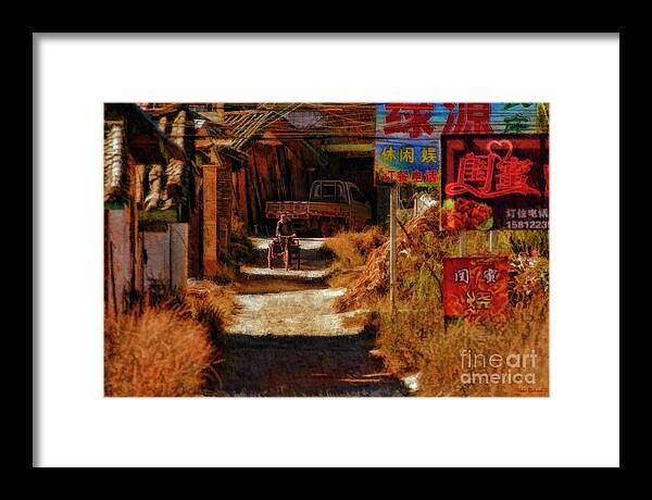  Framed Print featuring the photograph Down The Hill In China by Blake Richards