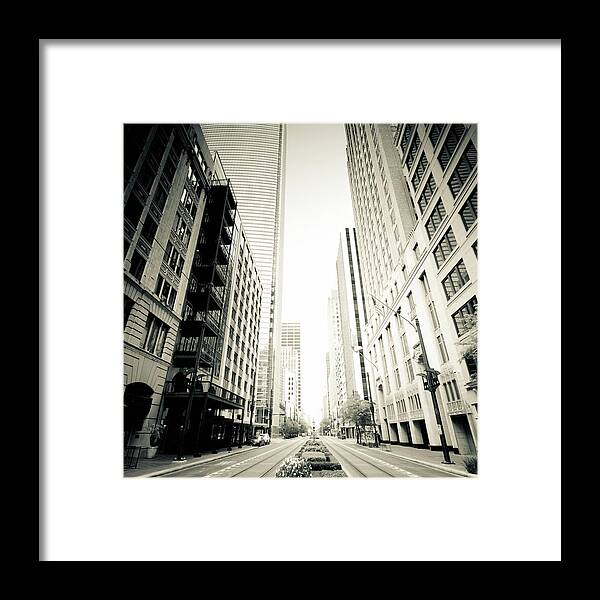 Empty Framed Print featuring the photograph Downtown Of Houston by Lightkey