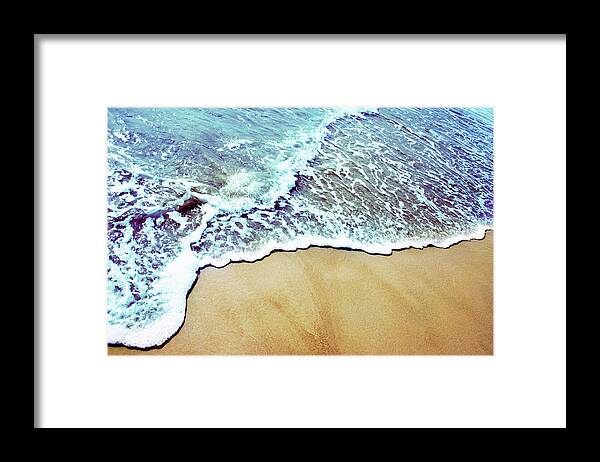 Water's Edge Framed Print featuring the photograph Drenched Shore by Hidesy