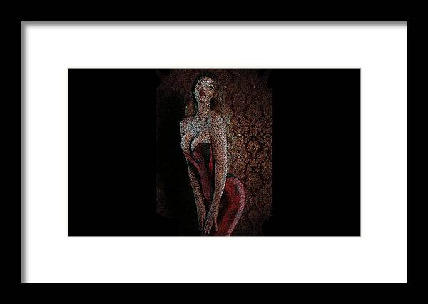 Vorotrans Framed Print featuring the digital art Driver Princess by Stephane Poirier