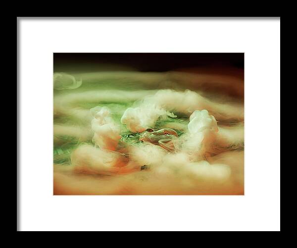 Art Framed Print featuring the photograph Dry Ice And Smoke In Colour by Jonathan Knowles