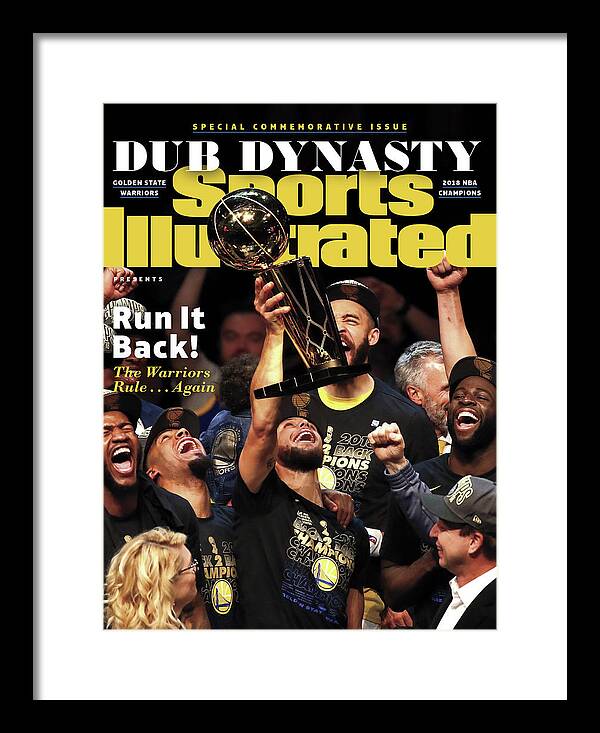 Playoffs Framed Print featuring the photograph Dub Dynasty Golden State Warriors, 2018 Nba Champions Sports Illustrated Cover by Sports Illustrated