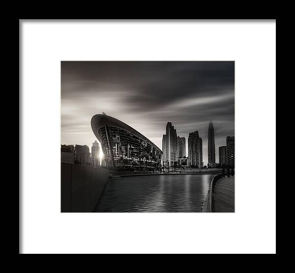 Arab Framed Print featuring the photograph Dubai Opera, Dubai, Uae by Mohamed Kazzaz