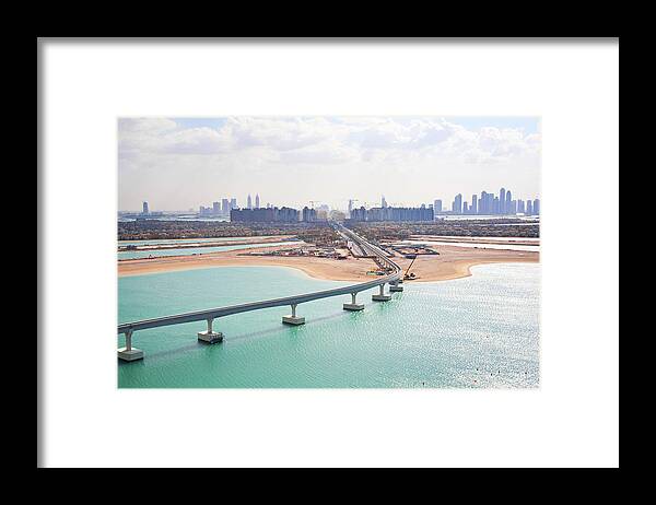 Arabia Framed Print featuring the photograph Dubai Skyline II by Cinoby