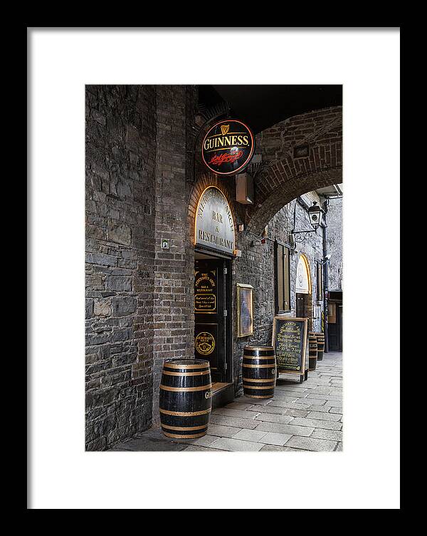 Guinness Framed Print featuring the photograph Dublin Traditions by Georgia Clare