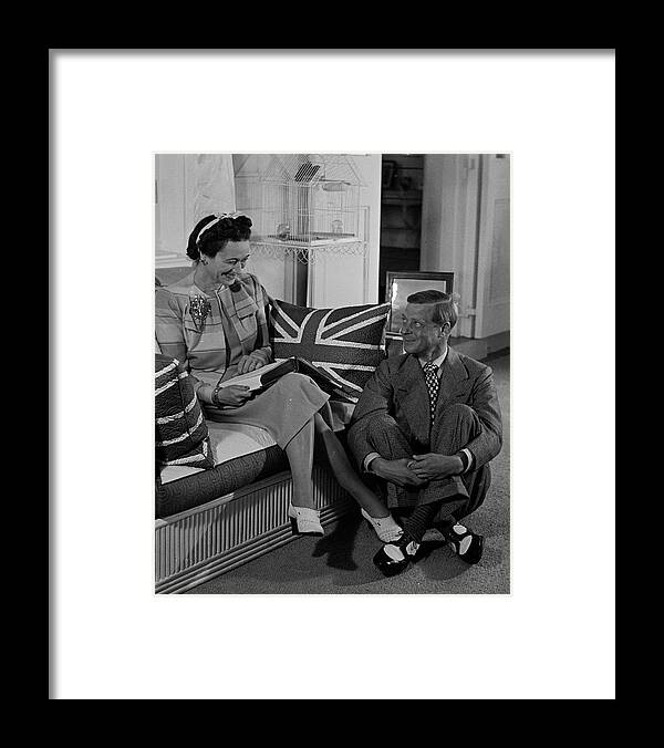 King - Royal Person Framed Print featuring the photograph Duke and Duchess of Windsor by David Scherman
