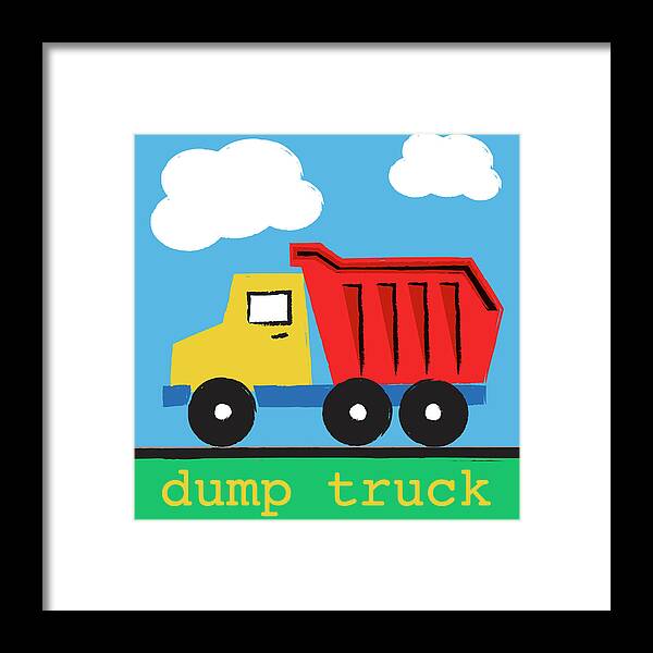 Dump Truck Framed Print by Melanie Parker - Fine Art America