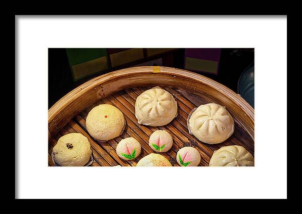 Asian Framed Print featuring the photograph Dumplings 6 by Bill Chizek