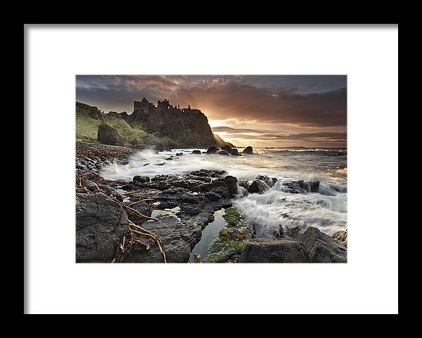 Castle Framed Print featuring the photograph Dunluce Light by Gary Mcparland