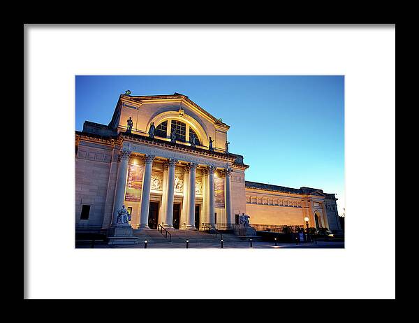 St. Louis Art Museum Framed Print featuring the photograph Dusk at the Art Museum by Randall Allen
