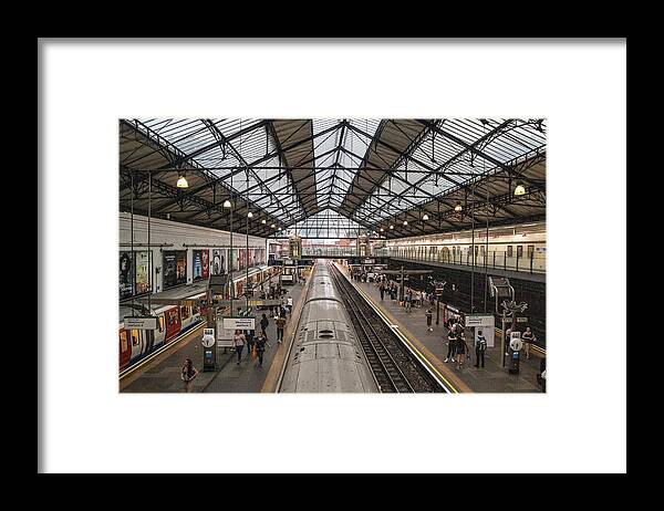 Earl's Court Tube Station Framed Print featuring the photograph Earl's Court Tube Station London by John McGraw
