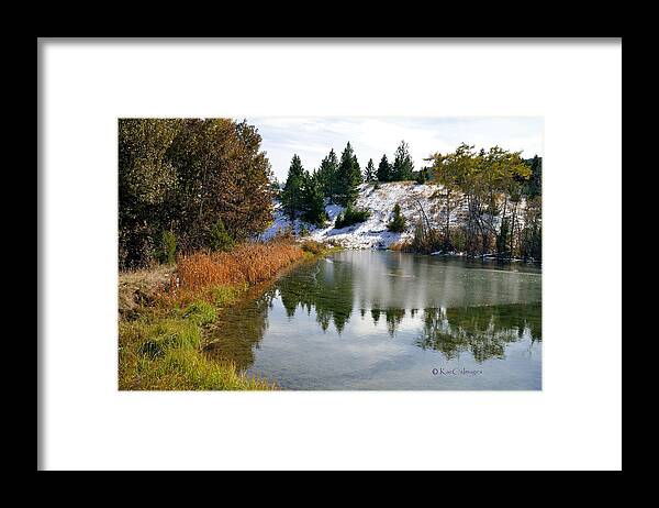 Pond Framed Print featuring the photograph Early Autumn Landscape by Kae Cheatham